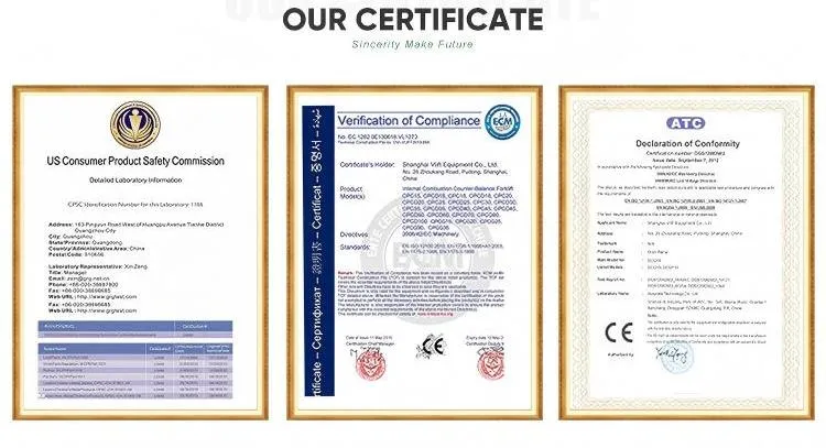 Machine Certifications