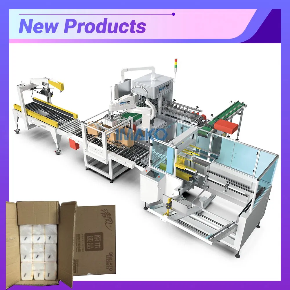 Collaborative Robotics Cartoning Machine Horizontal Packaging Machine Collaborative Robot Palletizer Tissue Paper Cartoning Machine