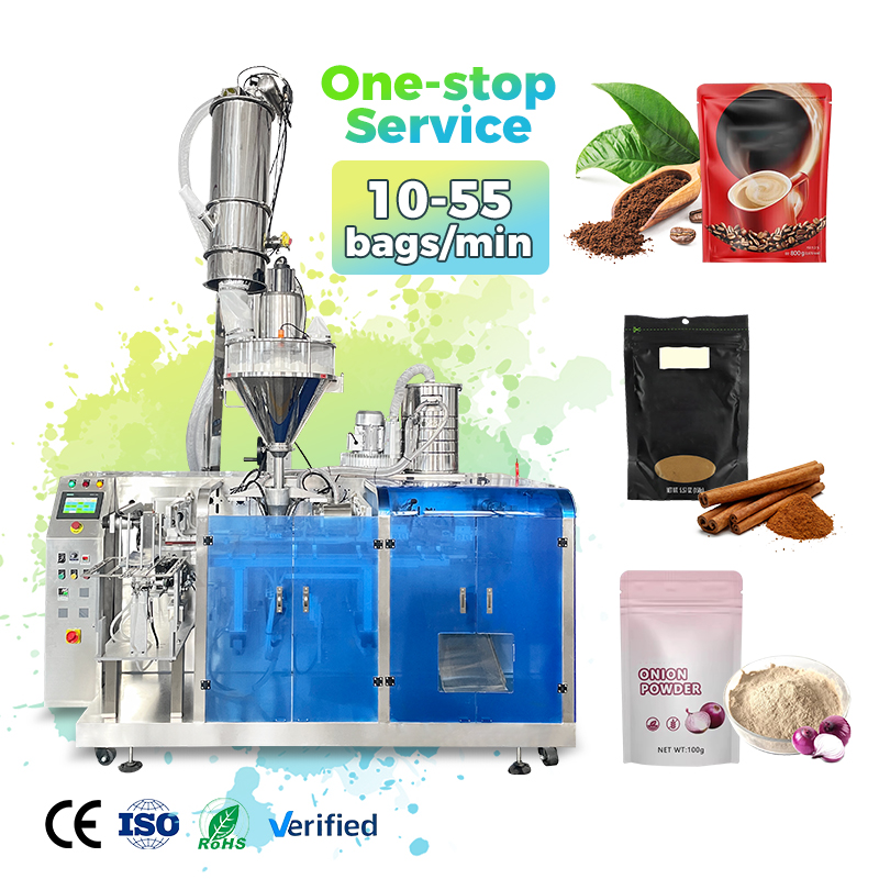Automatic Doypack Filling Machines for Coffee Powder Sugar Tea Nuts Snack Food Granule Pouch Packing Line