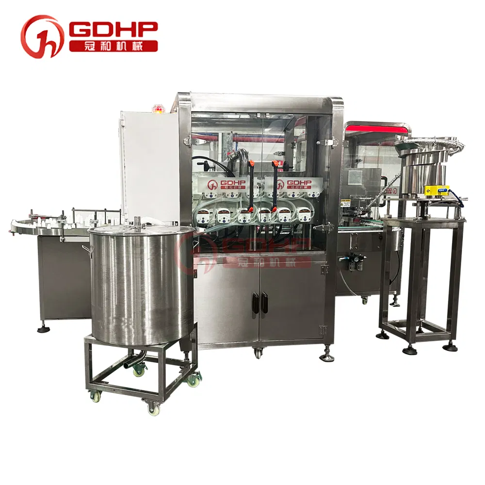 High-Speed Touchless Alcohol Explosion-Proof Sanitizer Filling and Capping Production Line Machine