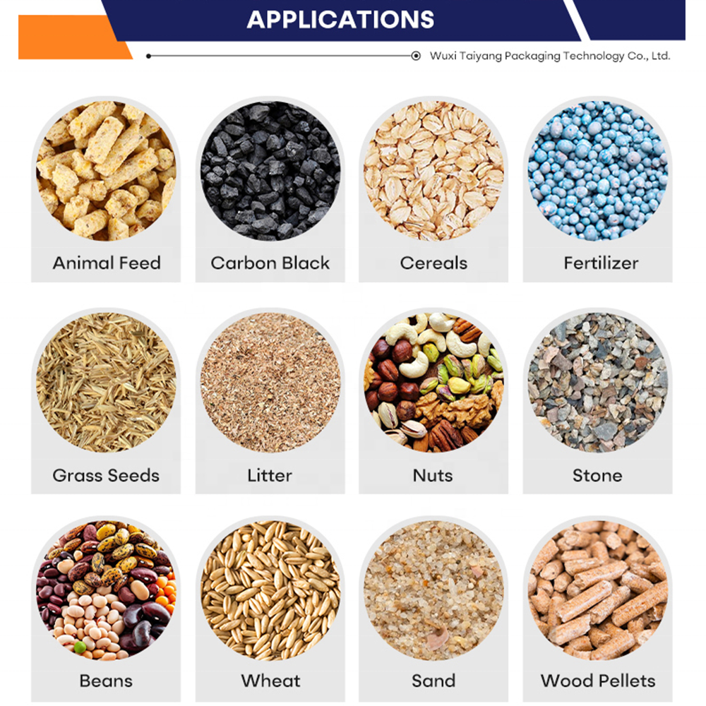 Vertical Bag Packaging Machine Energy Saving 5-50kg Industrial Bagging Filling Packing Machine for Fertilizer Industry