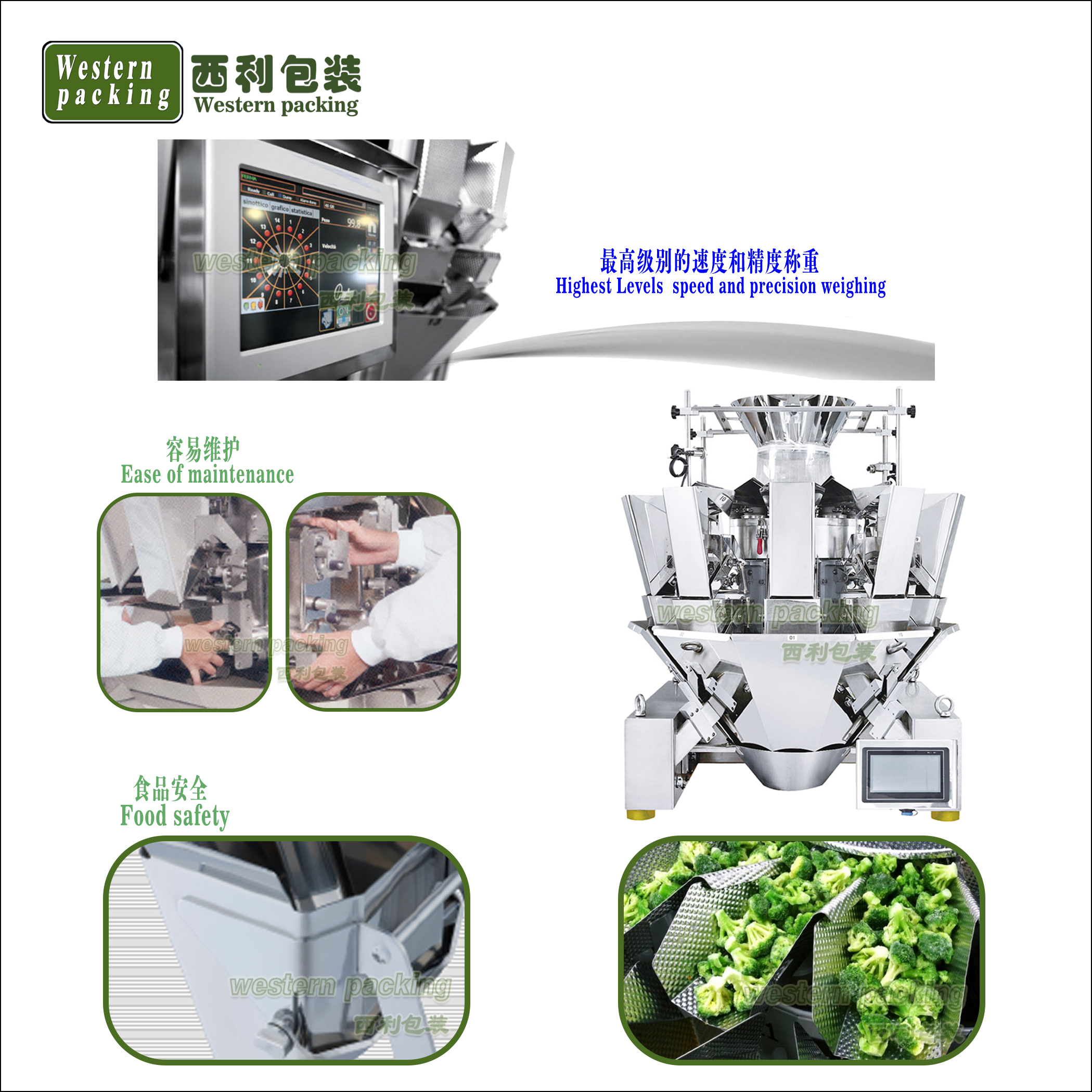 Automatic Snacks Packing Machine Granule Vffs Vertical Packing Machine Multihead Weigher