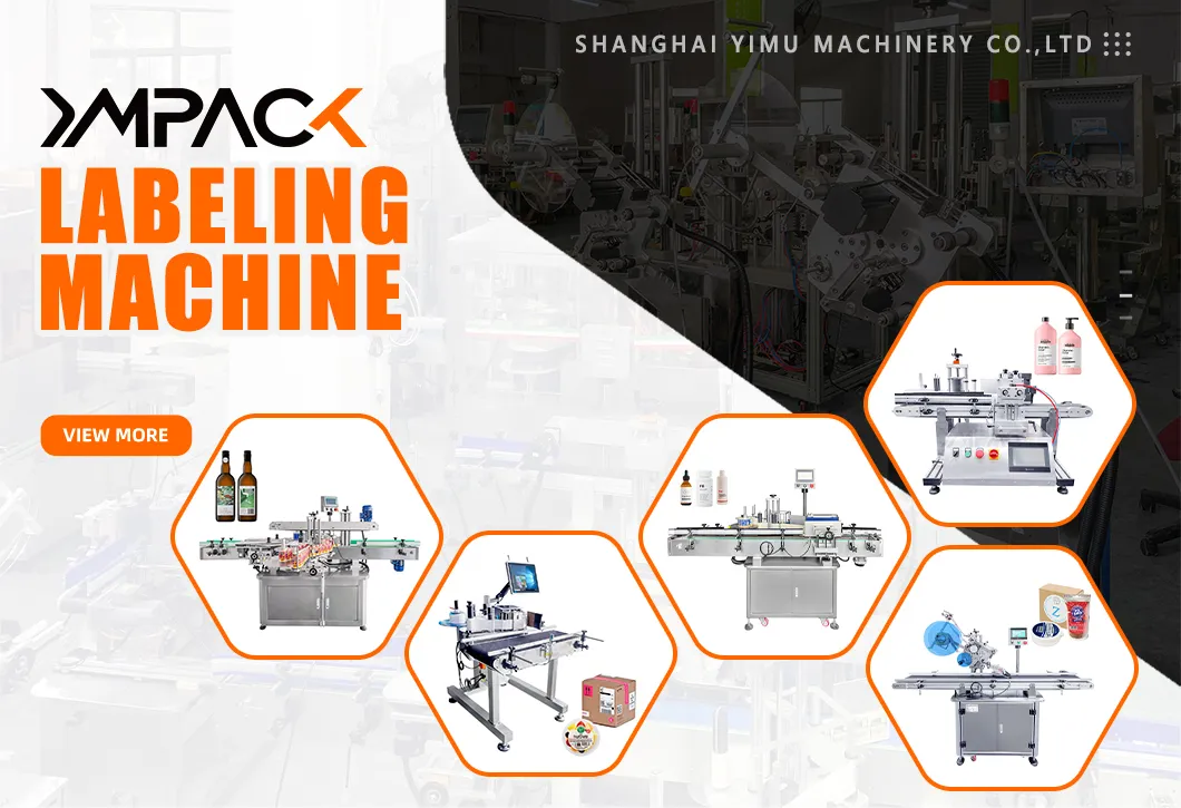 Automatic Round Bottle Labeling Machine with Touchscreen HMI