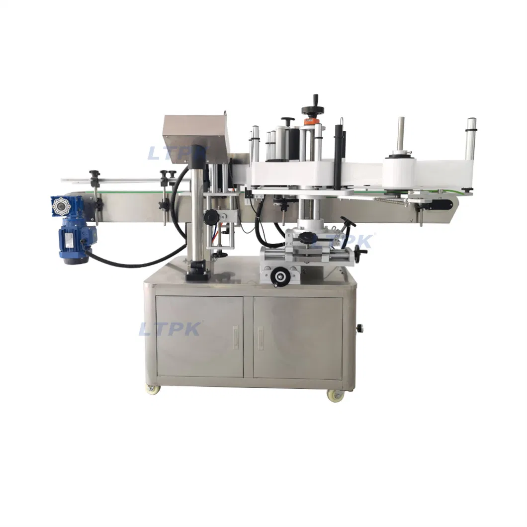 Automatic Double Sides Adhesive Sticker Can Round Bottle Etiquetadora Labeling Machine