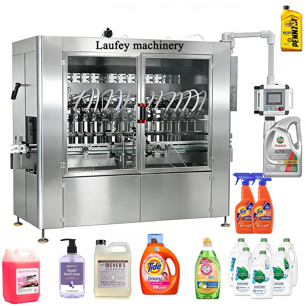 Factory Price CE Liquid Soap Hand Soap Detergent Lotion Cosmetic Bottle Automatic Oil Filling Machine Machinery Bottling Machine Filler Capping Labeling Machine