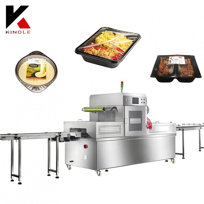 Industrial Food Automatic Fresh-Keeping Film Packaging Machine for Fruit Vegetable Sausage