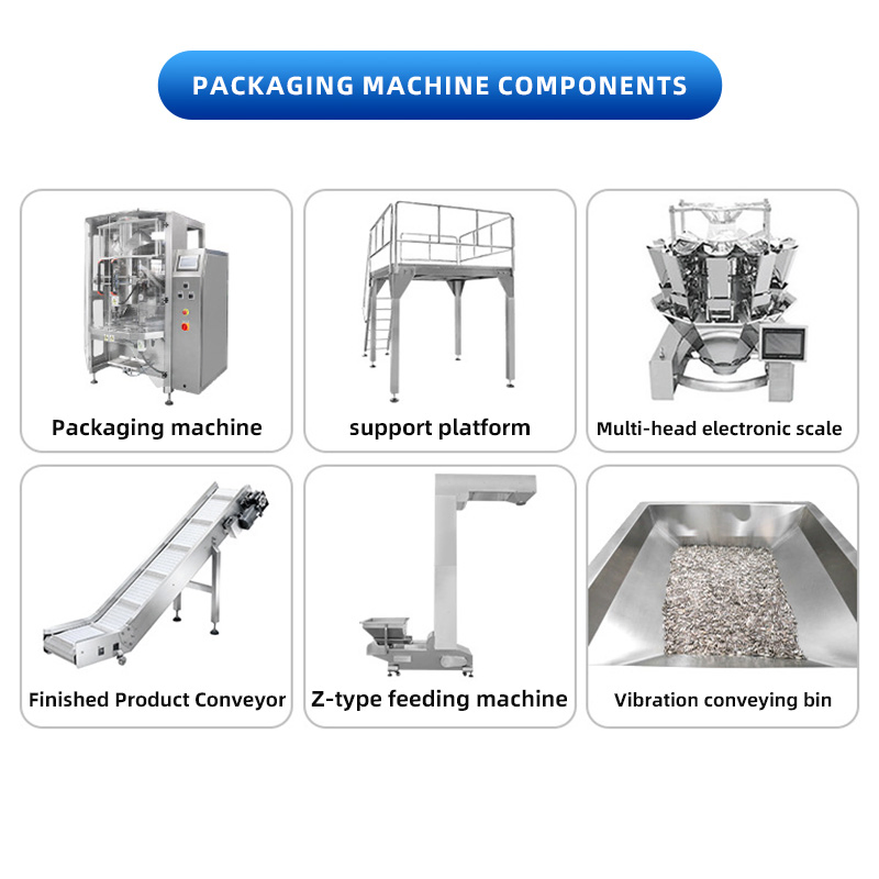 Packaging Machine for Puffed Snacks: Nitrogen-Filled Weighing, Filling, and Sealing Machine for Popcorn, Potato Chips, French Fries, and Nuts