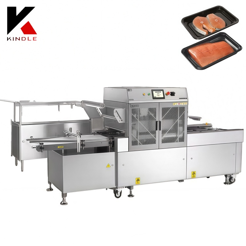 Industrial Food Automatic Fresh-Keeping Film Packaging Machine for Fruit Vegetable Sausage