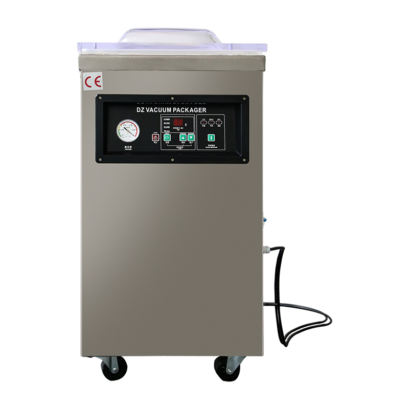 DZ-400 Fully Automatic Vacuum Packaging Machine Single Room Flat Meat Seafood Packaging Machine