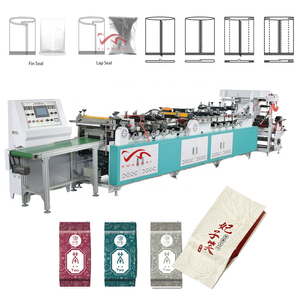 Full Automatic Food Packaging Pouch Three Sides Seal Doypack Pouch Coffee Bag Snacks Stand up Pouch Bag Making Machine
