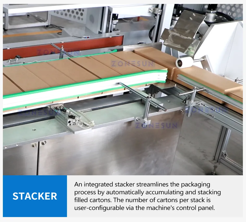 Automatic High Speed Cartoning Packing Machine Automatic Case Erecting Loading Sealing Production Line