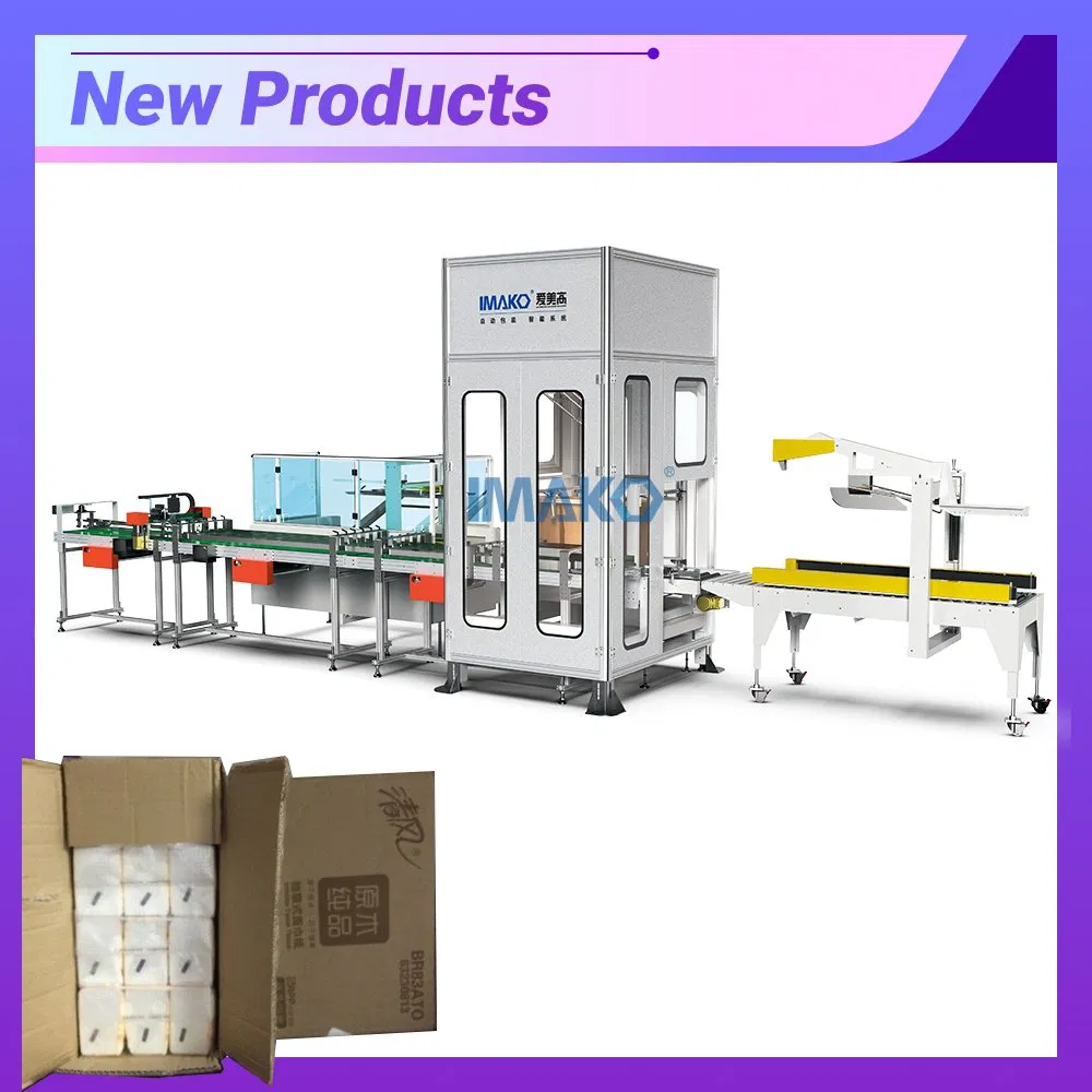 Collaborative Robotics Cartoning Machine Horizontal Packaging Machine Collaborative Robot Palletizer Tissue Paper Cartoning Machine