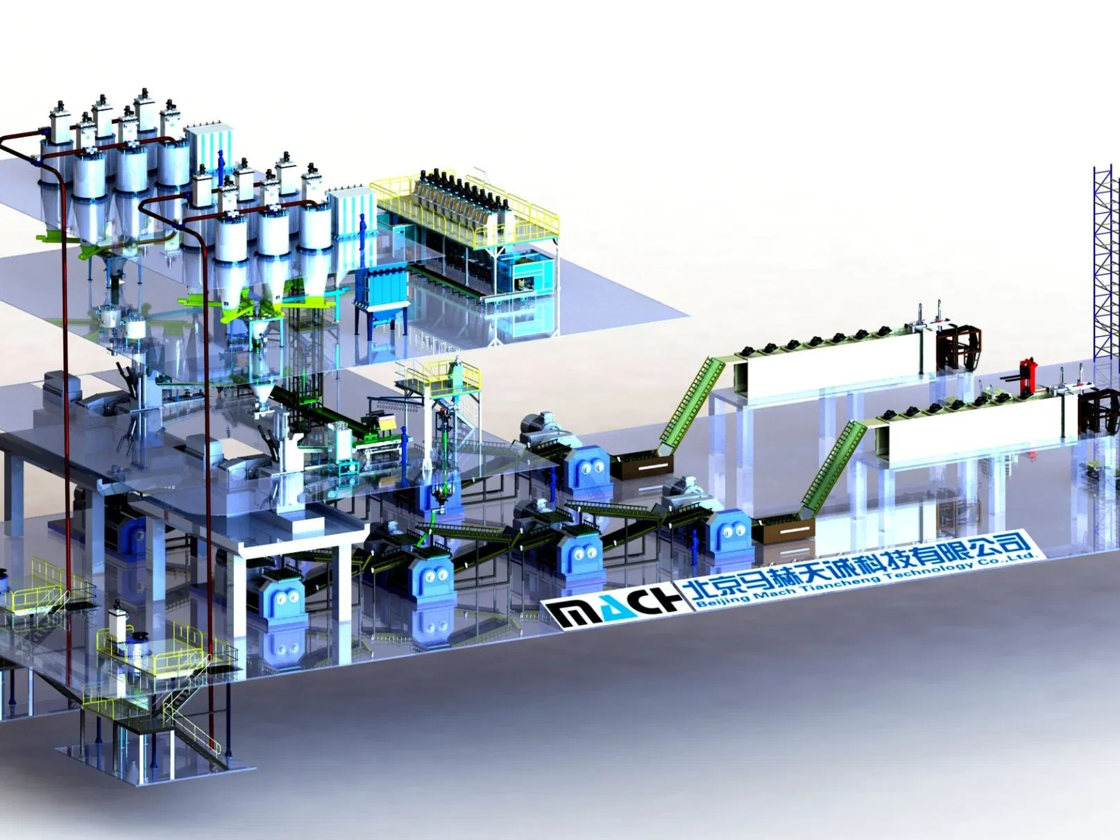 Carbon Black Pneumatic Conveying Equipment Automatic Batching System