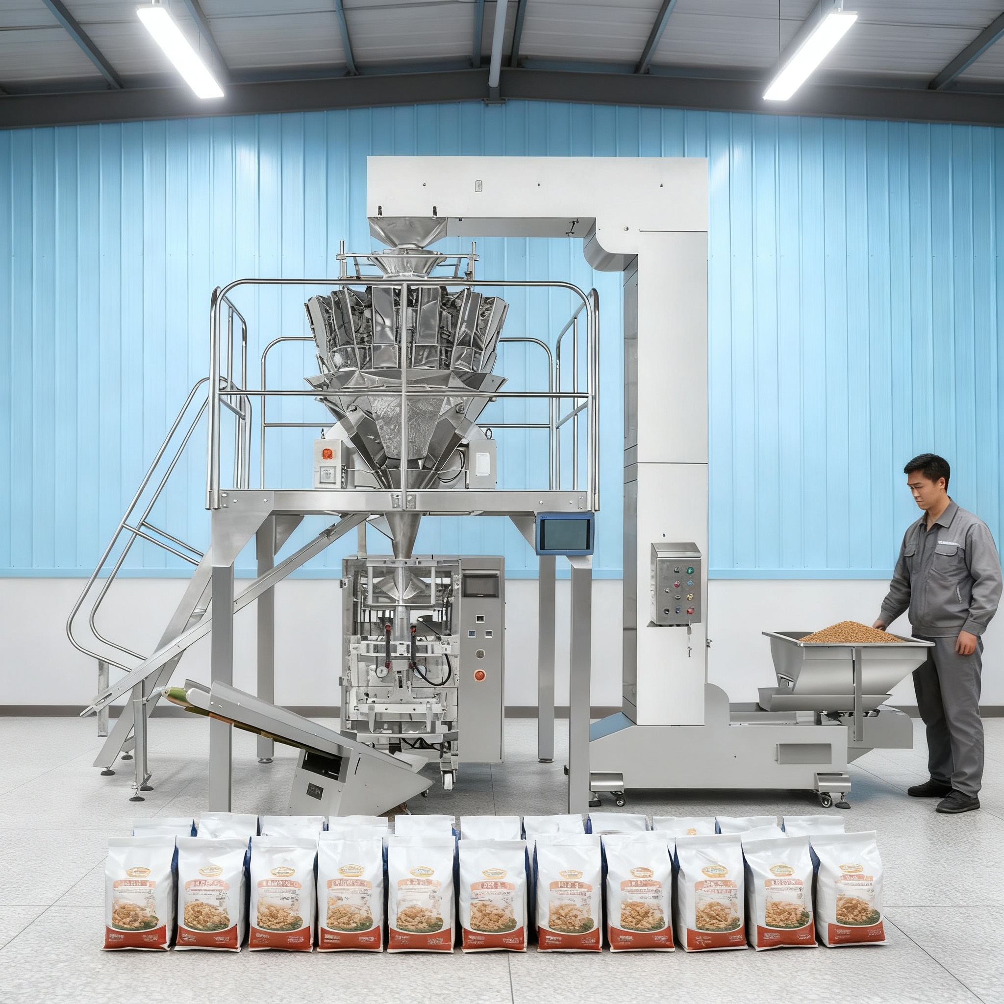 Egg Liquid/Juice/Palm Oil/Water Automatic Liquid Vacuum Packing Machine Water Soluble Film Vertical Packaging Machine