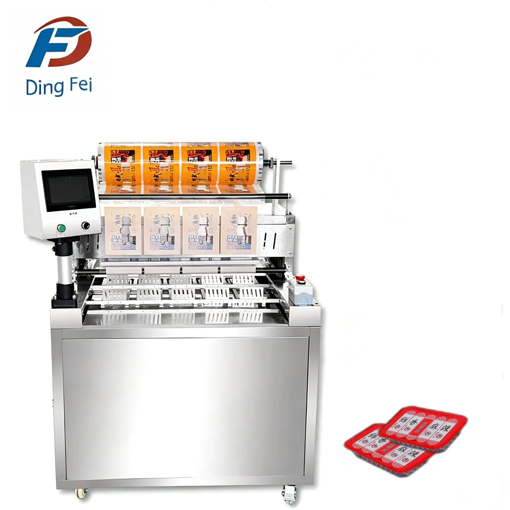 Automatic Spoon Honey Packing Machine Honey Cup Filling Plastic Products Tray Sealing Machine Mask Massage Food Packaging Filling Machine
