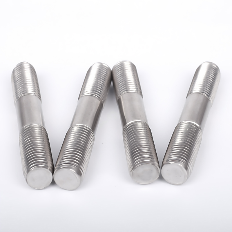 Original Color Stainless Steel Double End Thread Bolt, Natural Color Galvanizing