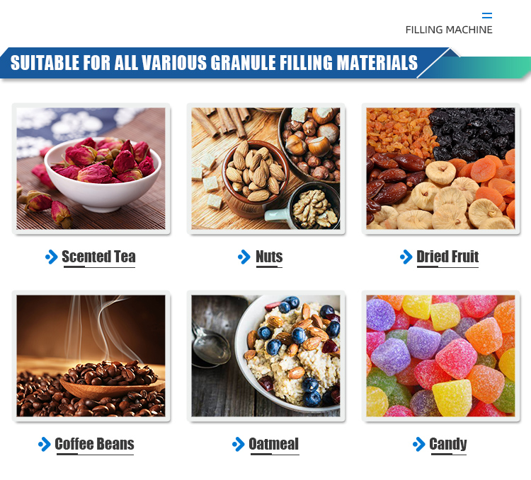 Automatic Food Doypack Packing Machinery Freeze Dried Fruits Lemon Granule Ziplock Standing Pouch Packaging Machine