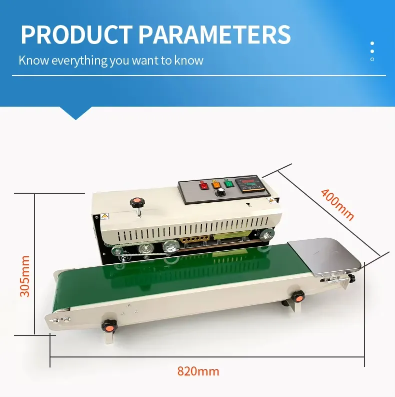 Fr900 Automatic Intelligent Control Food Pouch Bag Packing Mini Sealer Sealing Machine for Foil Paper Film Bag Pouch Case