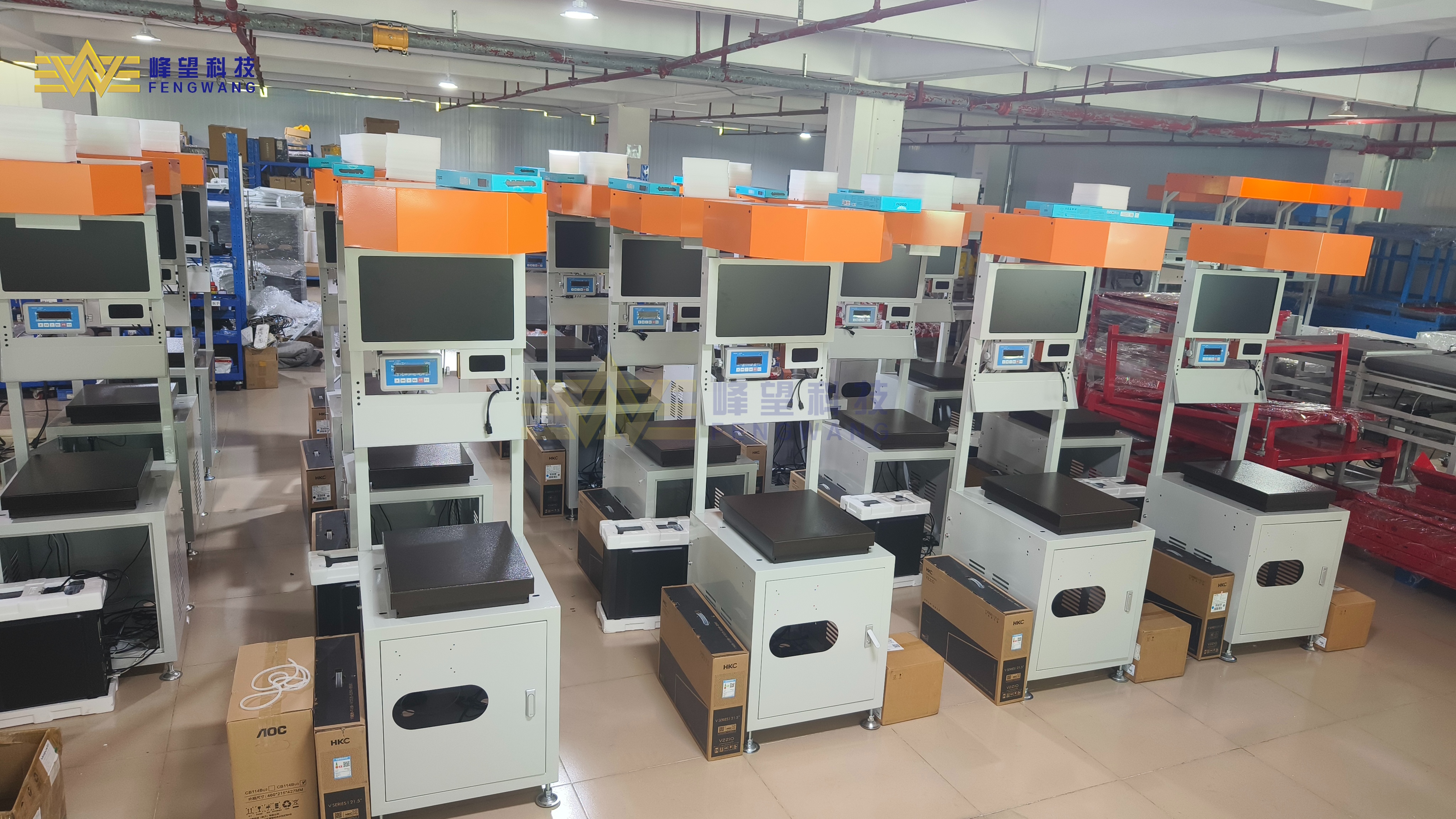 Plug-and-Play 220V Static DWS Station With Engine Automated Parcel Weight Volume Measurement System For Logistics Sorting Center