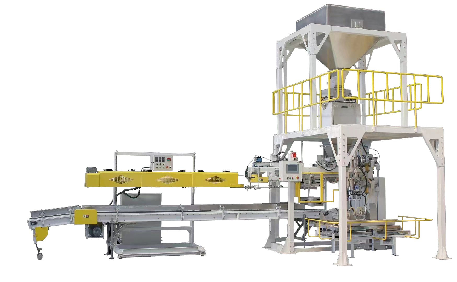 Multi-functional Automatic Vertical Packaging Machine for Food Grain Pellet Fertilizer Granular Powder Weighing Filling Sealing
