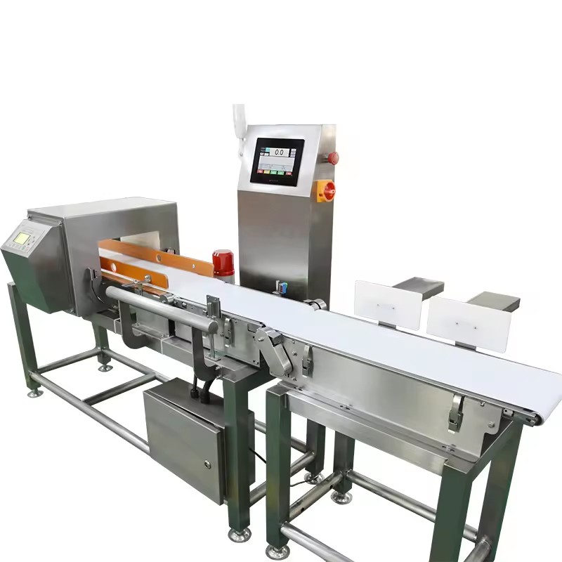 Industrial Metal Detector Checkweigher Food Safety Inspection System with Detector De Metale Combined Machine