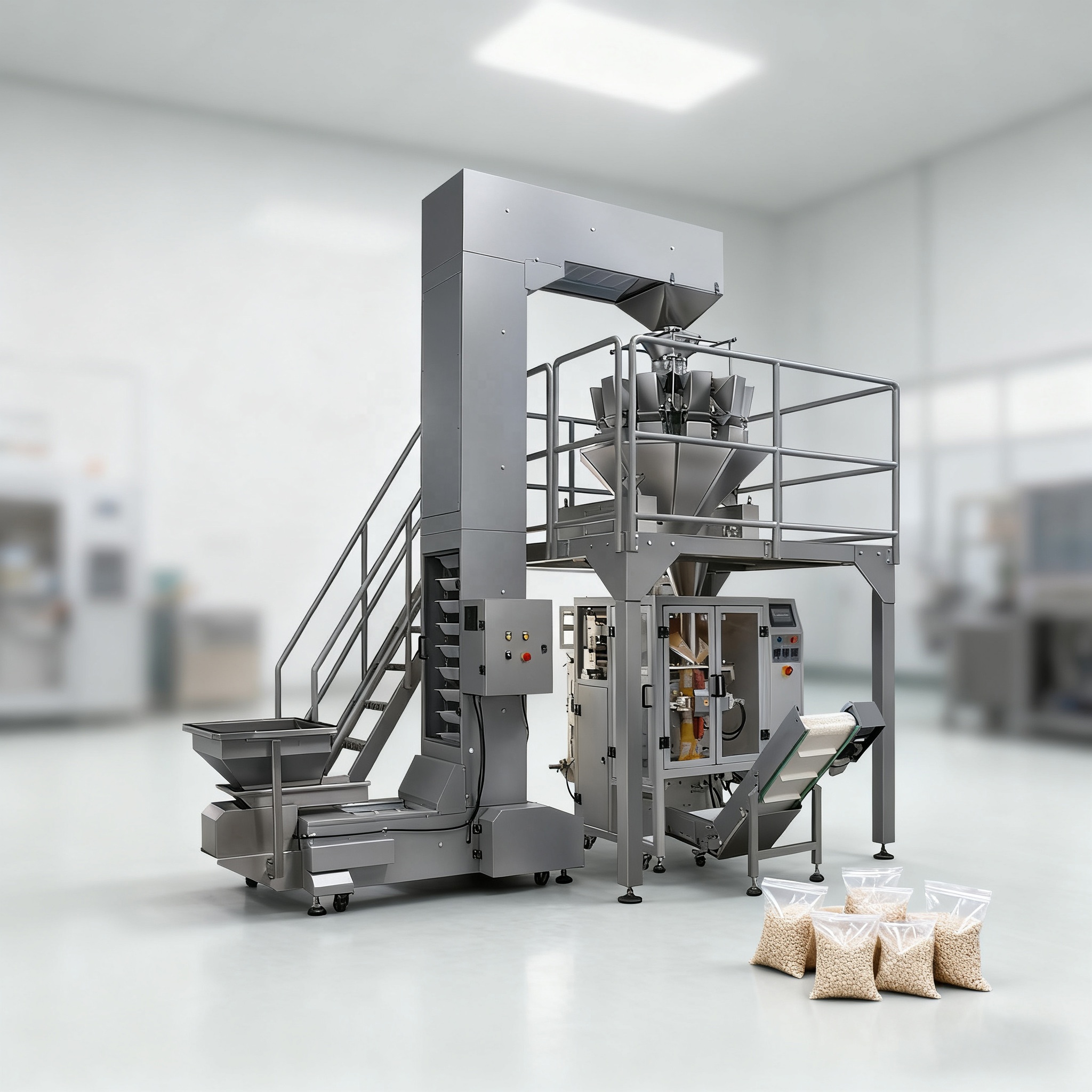 Egg Liquid/Juice/Palm Oil/Water Automatic Liquid Vacuum Packing Machine Water Soluble Film Vertical Packaging Machine