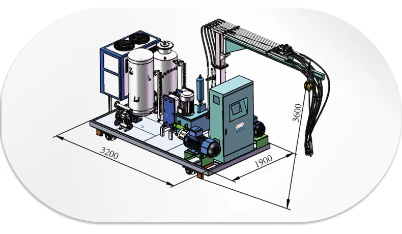 Culture Stone Add Powder Multi-Color PU Machine Polyurethane Foam Filling Machine
