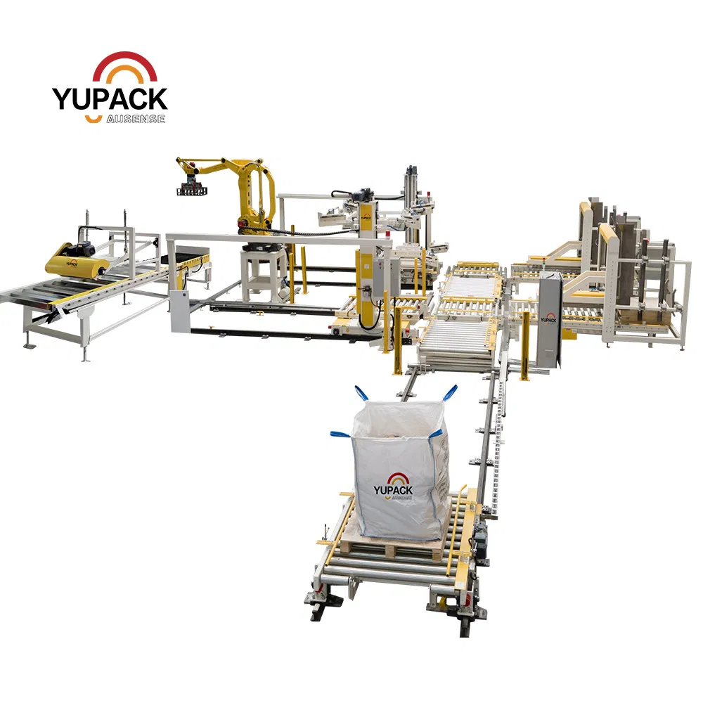 End-of-Line Automation: From Bag Palletizing to Ton Bag Handling on One Integrated Line