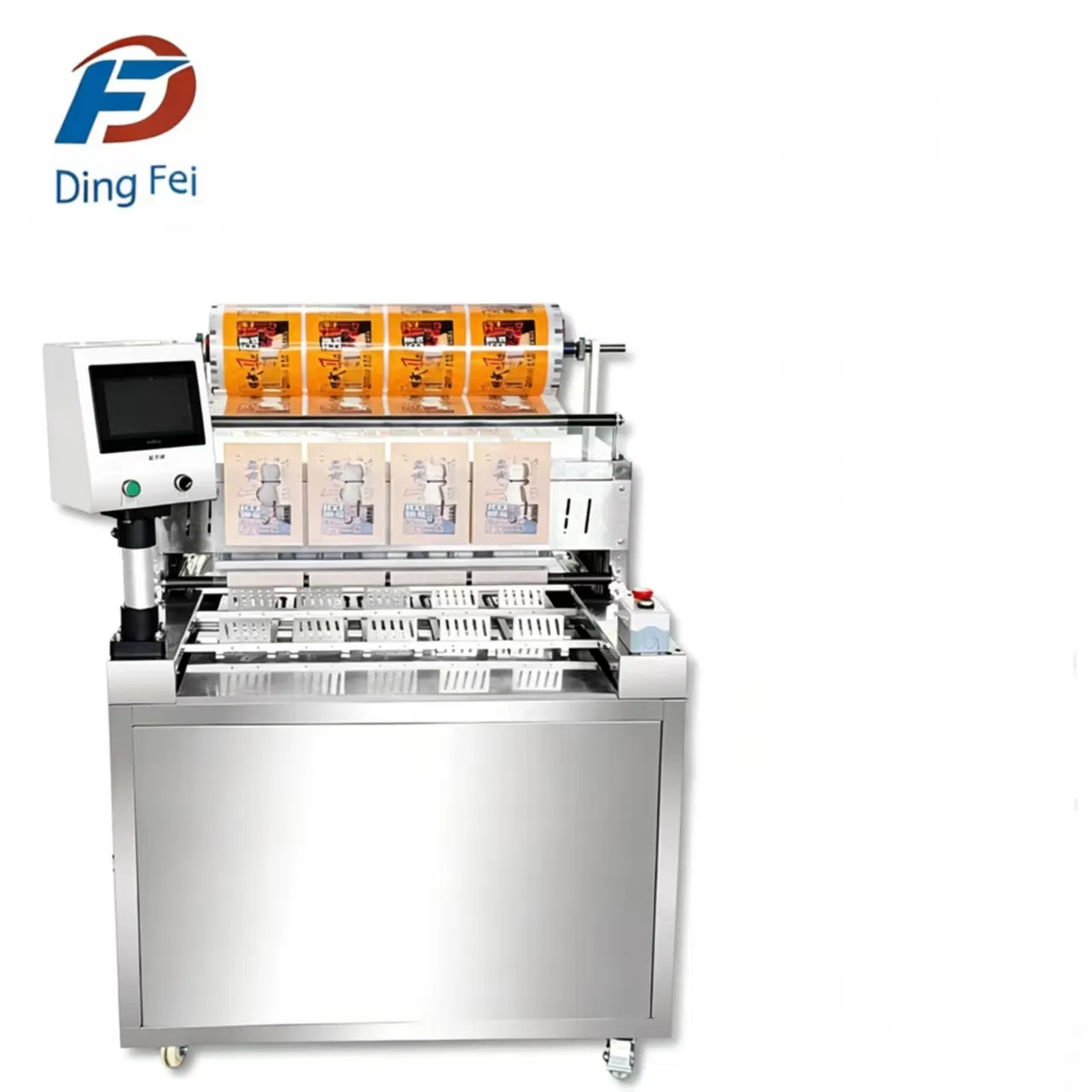 Automatic Spoon Honey Packing Machine Honey Cup Filling Plastic Products Tray Sealing Machine Mask Massage Food Packaging Filling Machine