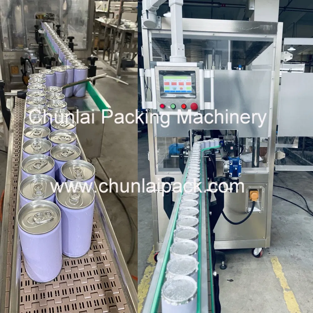 Automatic Heat Sealing Machine for Tin Cans Aluminum Foil Hygienic Packaging Equipment for Beverage Can