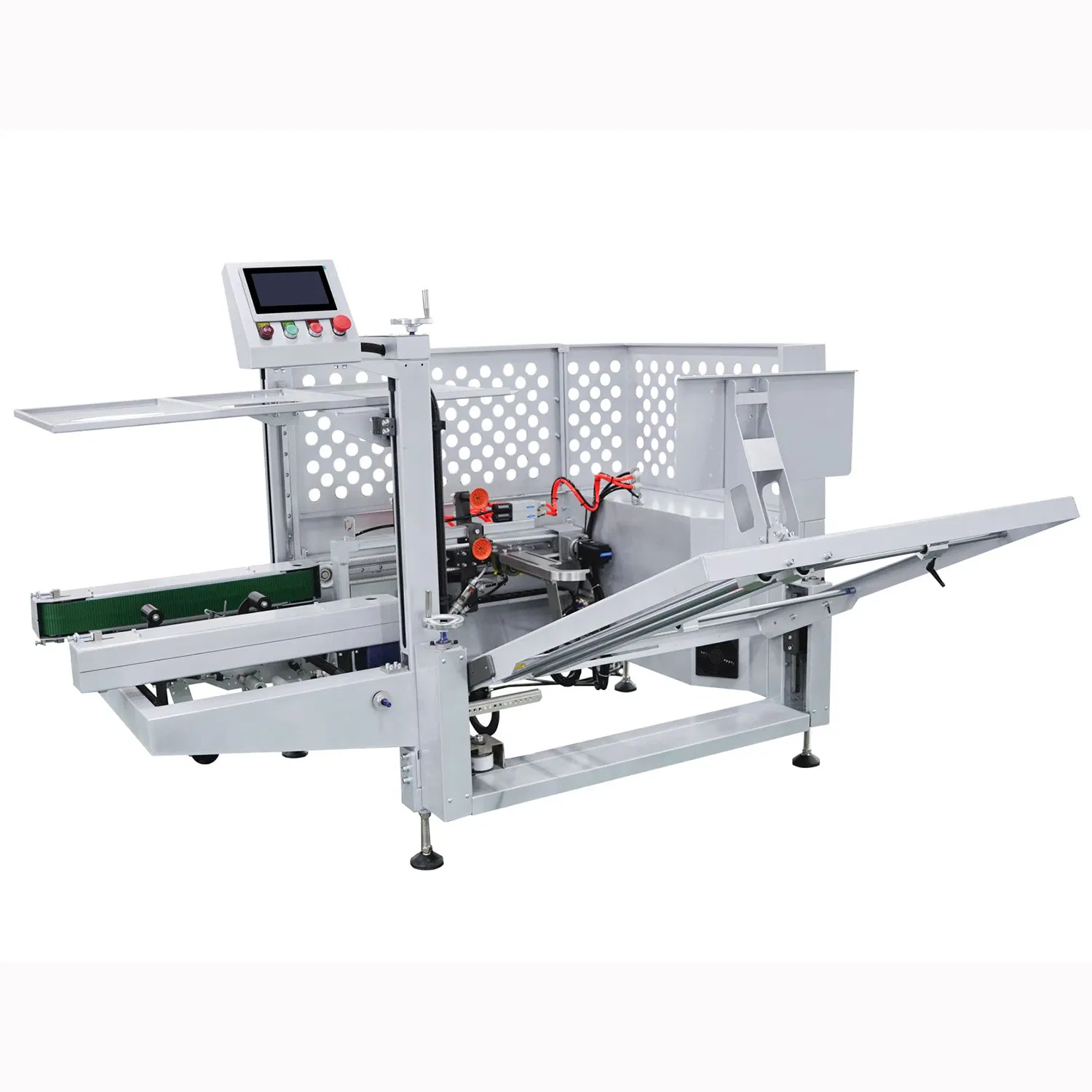 Automatic Carton /Paper Box/Case Forming /Erecting /Erect/Opening Machine with Sealing Strapping Packing/Pack/Packaging Line