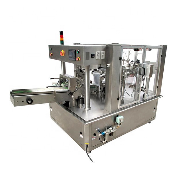 Automatic Supplement Packaging Machine Dried Flower Hemp Doypack Pouch Filling Packing Machine With Combination Weigher