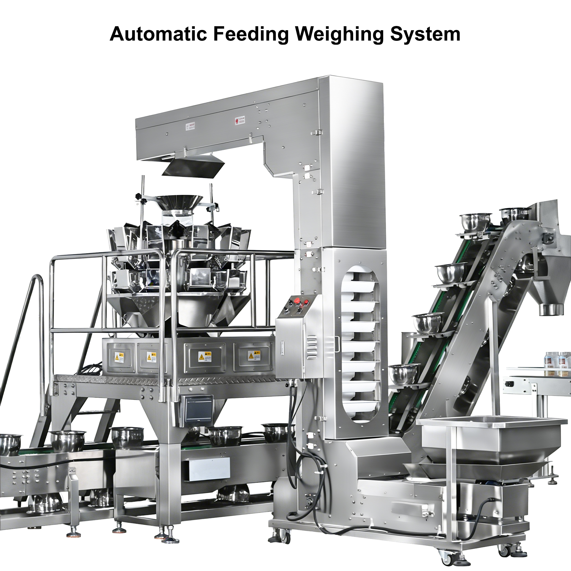 Multihead Weigher Granule Packaging Line For Premade Bag And Jar Bottle Nuts Snack Cashew Oat Automatic Weighing Packing Machine