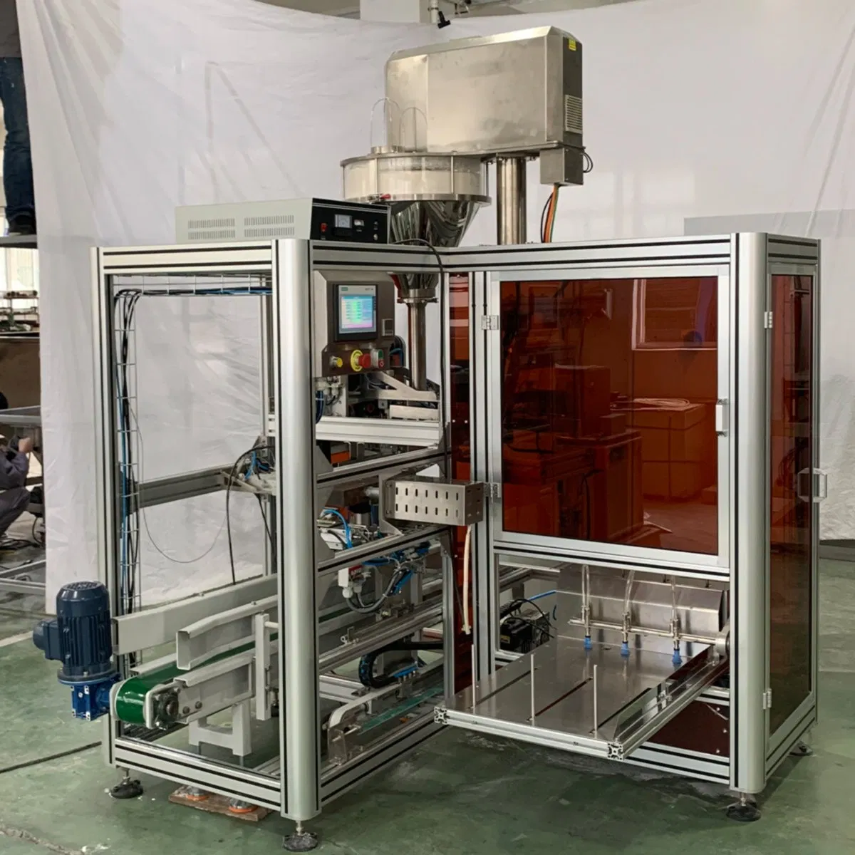5 Kg Weighing Bagging Filling Feed Fertilizer Granular Grain Salt Sugar Rice Packing Machine Fully Automatic Packaging Machine