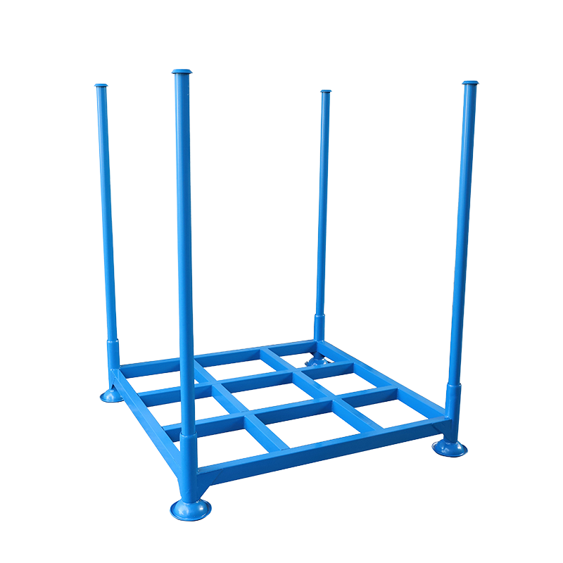 Steel 1000kg Load-Bearing Vertical Column Orifice Plate Stacker Heavy Full Pallet Racking