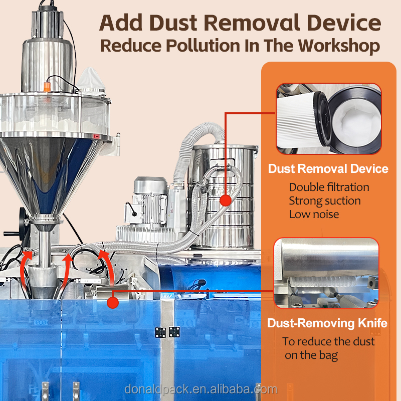 Automatic Doypack Filling Machines for Coffee Powder Sugar Tea Nuts Snack Food Granule Pouch Packing Line
