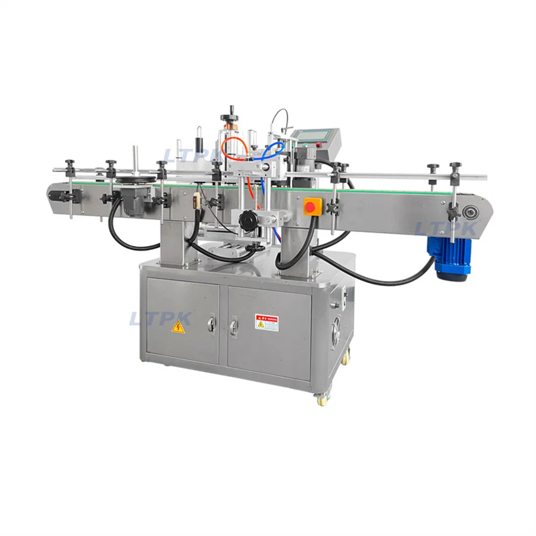 Automatic Double Sides Adhesive Sticker Can Round Bottle Etiquetadora Labeling Machine