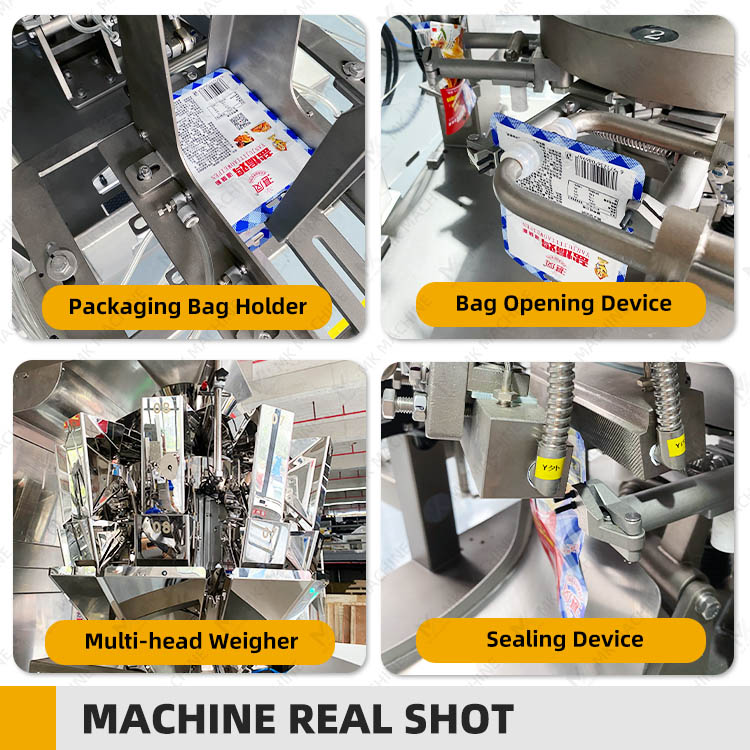 Automatic Doypack Packing Machine Dried Meat Beef Jerky Premade Pouch Packing Machine