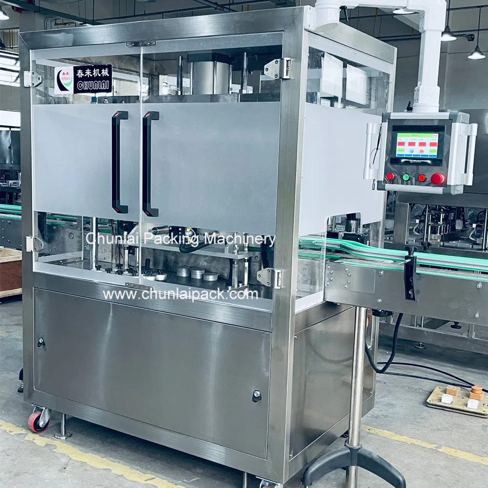 Automatic Heat Sealing Machine for Tin Cans Aluminum Foil Hygienic Packaging Equipment for Beverage Can