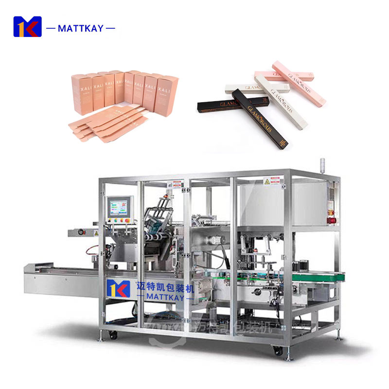 Multi-functional Cartooning Machine Cosmetics Mascara Lipstick Bottle Packaging and Boxing Packaging Machine