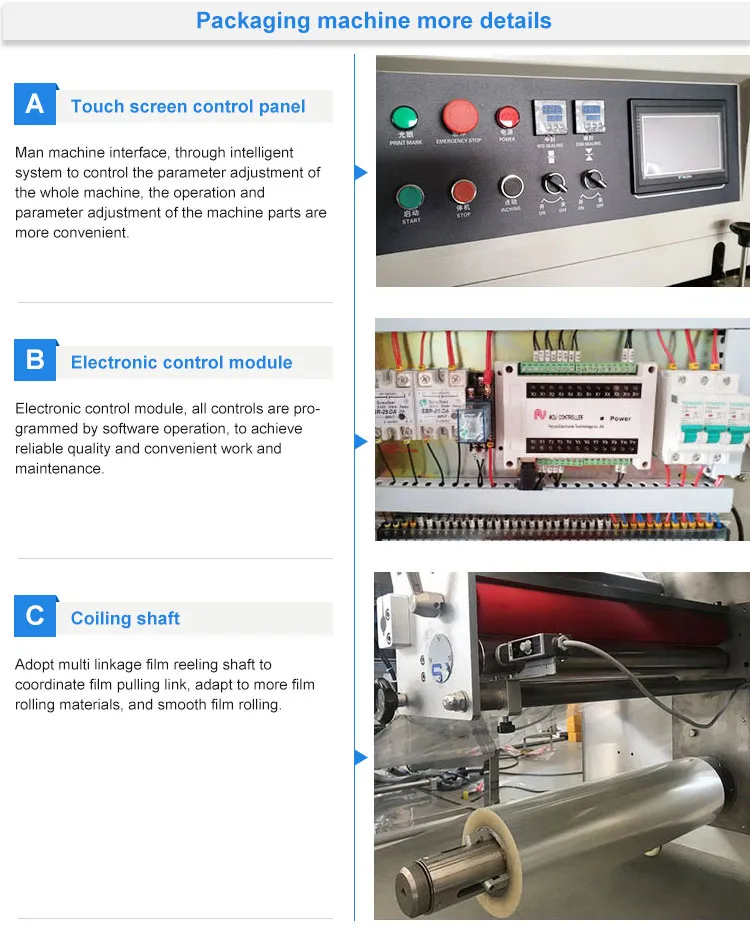 Horizontal Chocolate Bar Bread Soap Food Products Flow Pack Wrapping Packaging Machine