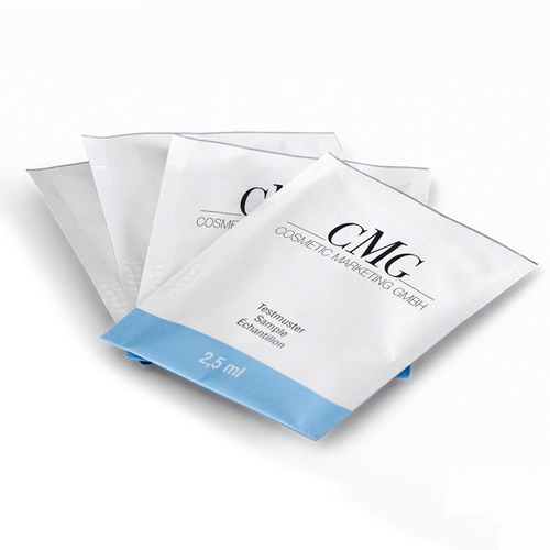 GMP Compliant Single Portion Cosmetic Sample Packaging In Seal Edge Bags With Contract Packaging
