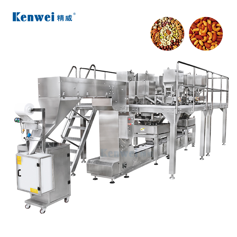 High-Efficiency Multiple Units Multihead Weigher Packaging System for Food Products