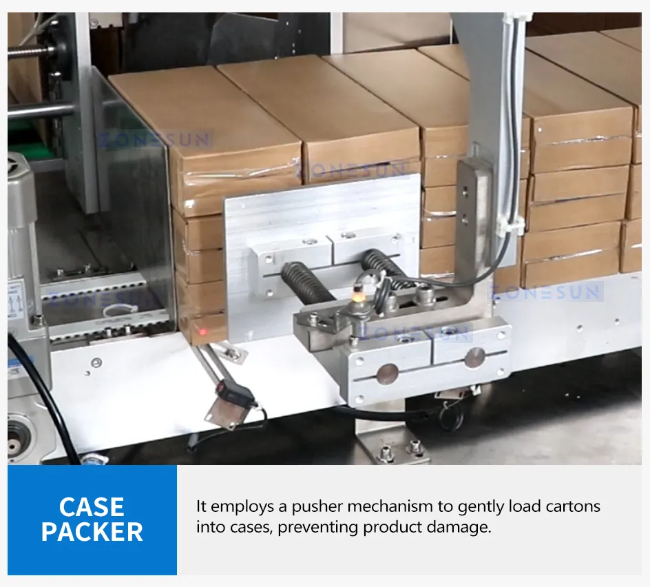 Automatic High Speed Cartoning Packing Machine Automatic Case Erecting Loading Sealing Production Line