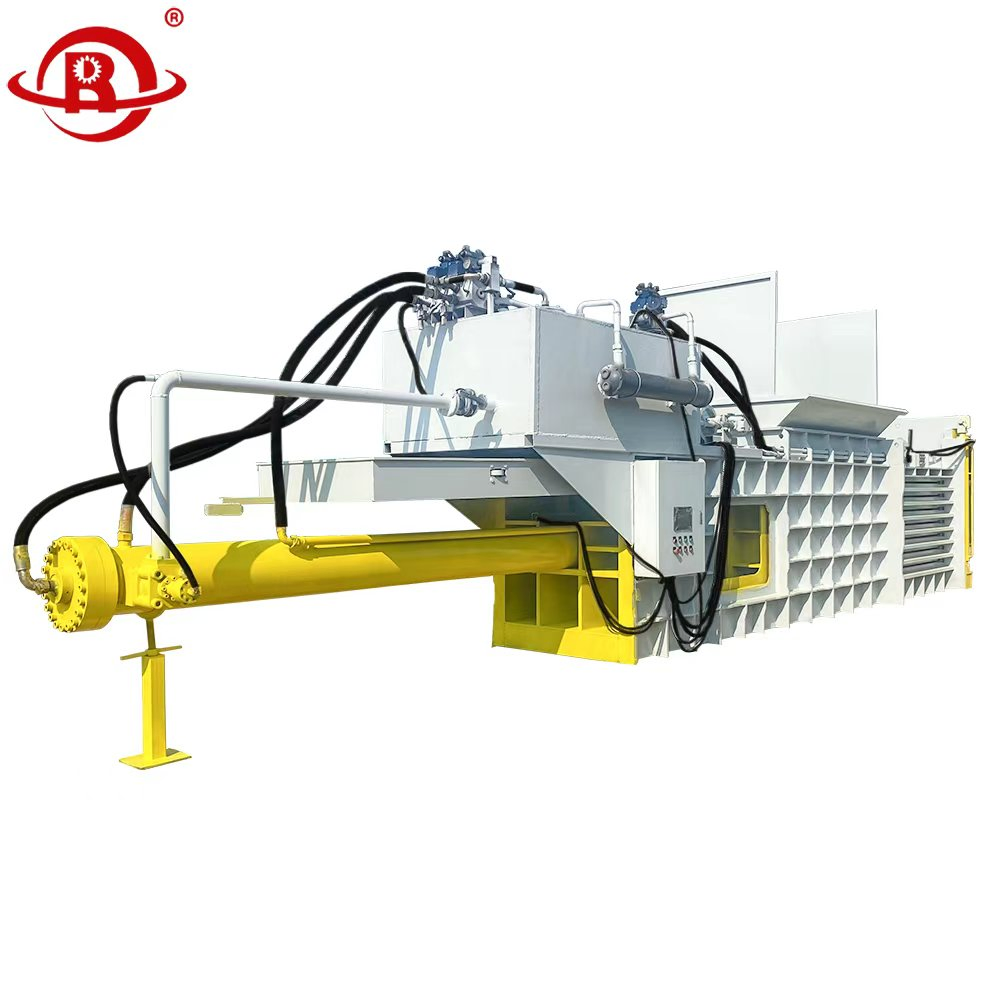 Horizontal Paper Baling Machine Beverage Bottle Carton Press Machine Automatic Hydraulic Baling Machine Garbage Packaging