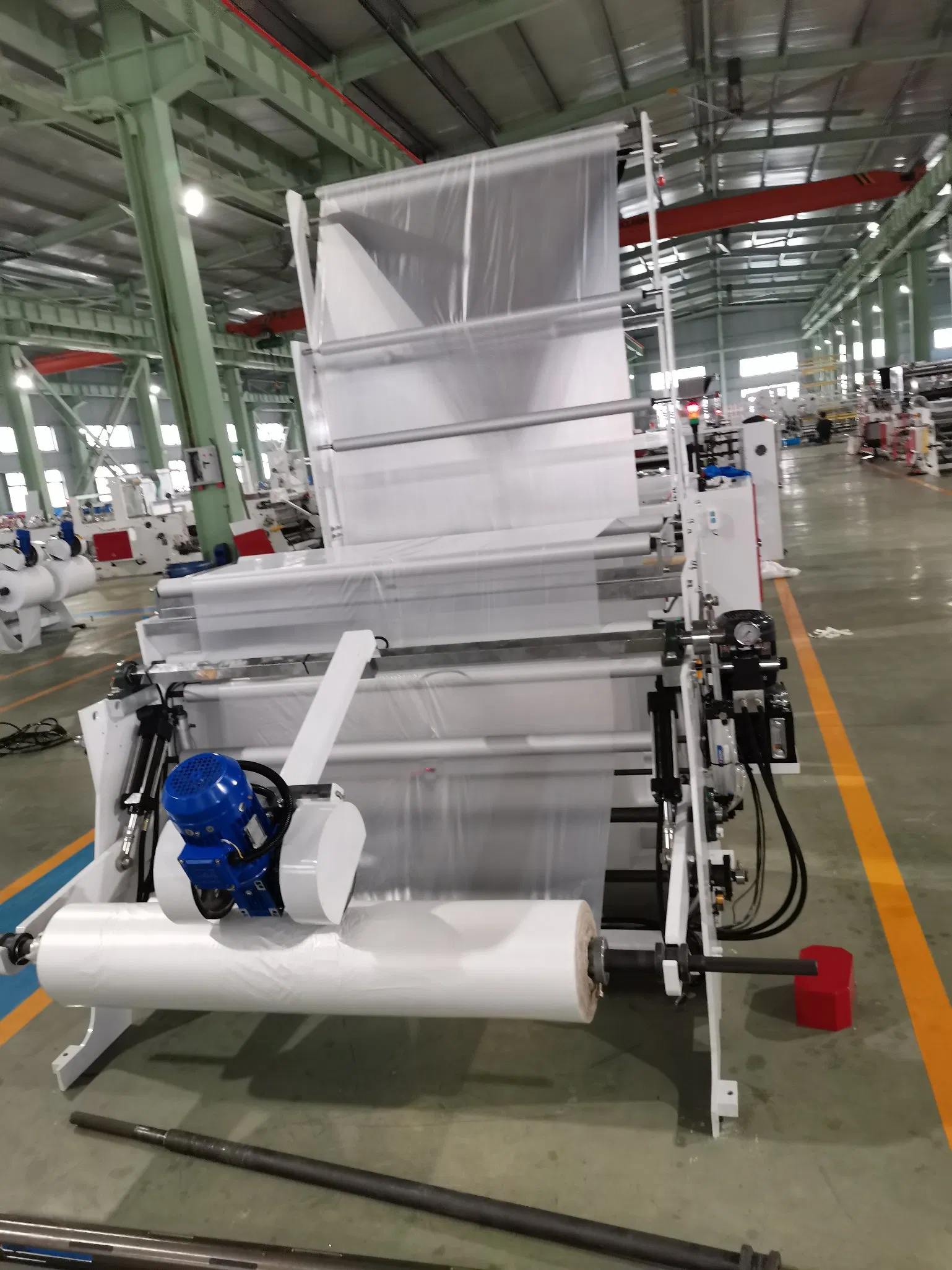 Automatic Polythene Plastic Supermatket Carry Shopping Roll Bag Make Machinery Garbage Trash Rubbish Star Sealing Table Cloth Bag on Roll Bag Making Machine