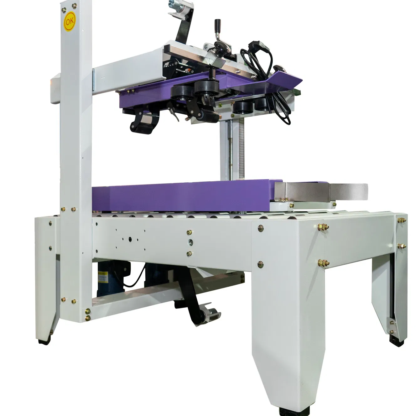 Semi-Automatic Case Sealer Carton Sealer Box Closing Folding Sealing Machine Type Sealer Corner Edge Sealing Packing Line Packaging Machine