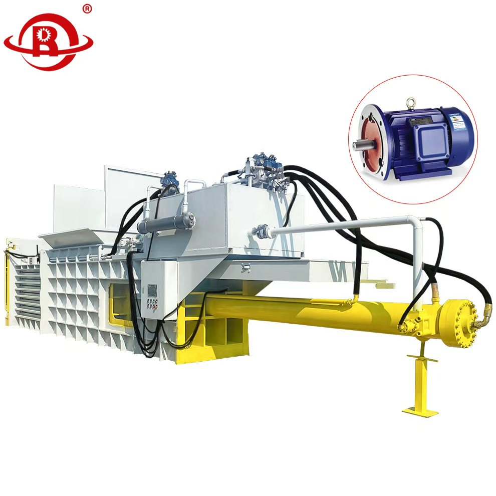 Horizontal Paper Baling Machine Beverage Bottle Carton Press Machine Automatic Hydraulic Baling Machine Garbage Packaging