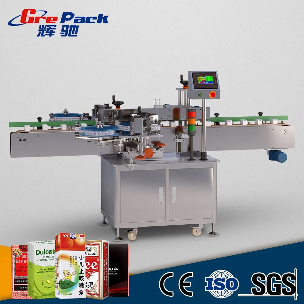 Automatic Anti-Tamper Proof Evident Adhesive Sticker Sealing Facial Mask Paper Box Corner Labeling Machine