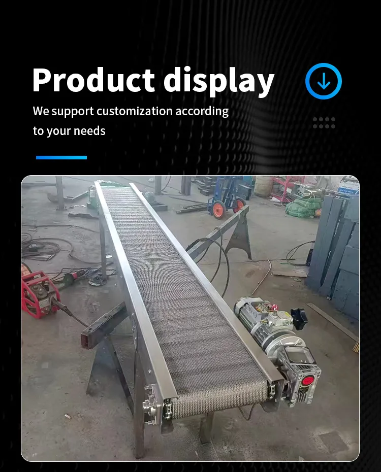 Standard Inclined Belt Conveyor System for Food Loading and Conveying Detail